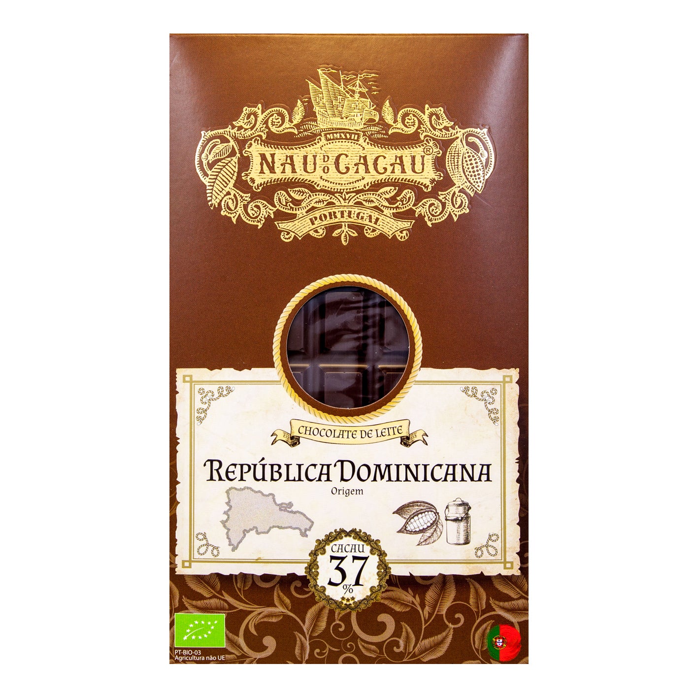 Chocolate de Leite República Dominicana Bio Nau do Cacau 80g