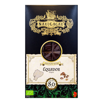 Chocolate Negro Equador  80% Bio Nau do Cacau 80g