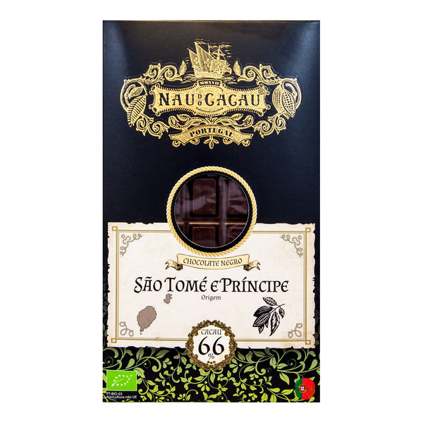Chocolate Negro São Tomé 66% Bio Nau do Cacau 80g